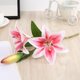 thumbnail image 1 of Flores de seda, ramos de lirios tigres artificiales de tacto real para arreglos florales de hotel, elegantes lirios falsos impresos en 3D, ramos de lirios artificiales con plena floración, perfectos, 1 of 6
