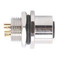 thumbnail image 3 of Henmomu Waterproof Connector Thread Panel Front Mounting Socket Electrical Circuit Accessories M12‑B‑S4,Aviation Wire Connector,Panel Front Mounting Socket, 3 of 8