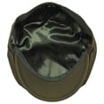 thumbnail image 4 of Cotton Newsboy Cap - S - Olive Green, 4 of 4