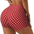 thumbnail image 1 of Kdxio Shorts à Pois Rouges pour Femmes Contrôle du Ventre Exercice Élevé Lissage des Fesses Shorts pour Femmes-TTG, 1 of 8