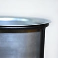 thumbnail image 4 of Handmade 100% Iron Round Modern Silver Coated Color 8.5 x 7.2 Inches Planters Pot 1009, 4 of 5
