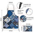 thumbnail image 3 of Pioneer Flower Floral Print Pattern Apron-Garden Aprons for Women with Pockets-Cotton Linen Waterproof Kitchen Cooking Gardening Aprons Adjustable for Kitchen,Cooking,BBQ and Salon 33x27 Inch, 3 of 7