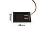 thumbnail image 4 of Voltímetro digital para automóvil DC 8-40V + medidor adaptador cargador USB dual (rojo), 4 of 9