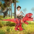 thumbnail image 3 of Disfraz inflable de dinosaurio COMIN para niños, rojo, T-Rex 48, 3 of 6