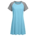 thumbnail image 4 of Edvintorg Maternity Summer Clothes Women Crew Neck Short Sleeve Casual Nursing Dress Nightwear Loose Pregnancy Dress for Women, 4 of 8