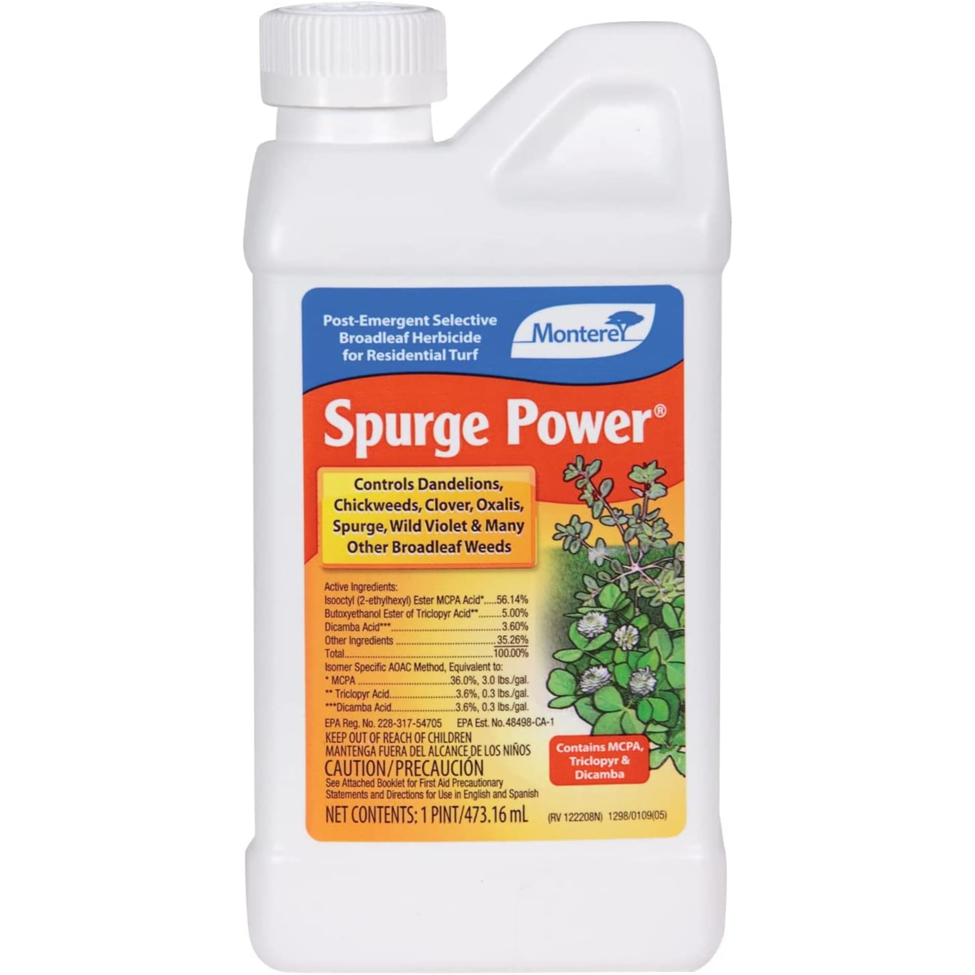 Monterey Spurge Power Post Emergent Selective Herbicide Concentrate, 16