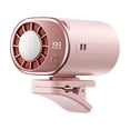 thumbnail image 2 of Lipstore Car Clip on Air Conditioner Fan Mini Cooling System for Auto Vehicle Strong Clip 360 Rotation for Camping Beach Daily Commute Pink, 2 of 8