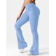 thumbnail image 4 of Leggins YEOREO Brittany Flare con bolsillos para mujer, color azul claro, talla XS, 4 of 5
