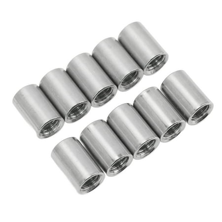

Threaded Sleeve Rod Abrasion Resistant Stainless Steel Rustproof M10x1.5 20mm Length Round Connector Nut Precise For Replacement