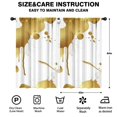 thumbnail image 2 of Blackout Kids Curtains,White and Gold Marble Pattern Children's Insulated Curtains Set Of 2,Bedroom Essentials,Toddler Room Decor 52"x84", 2 of 5