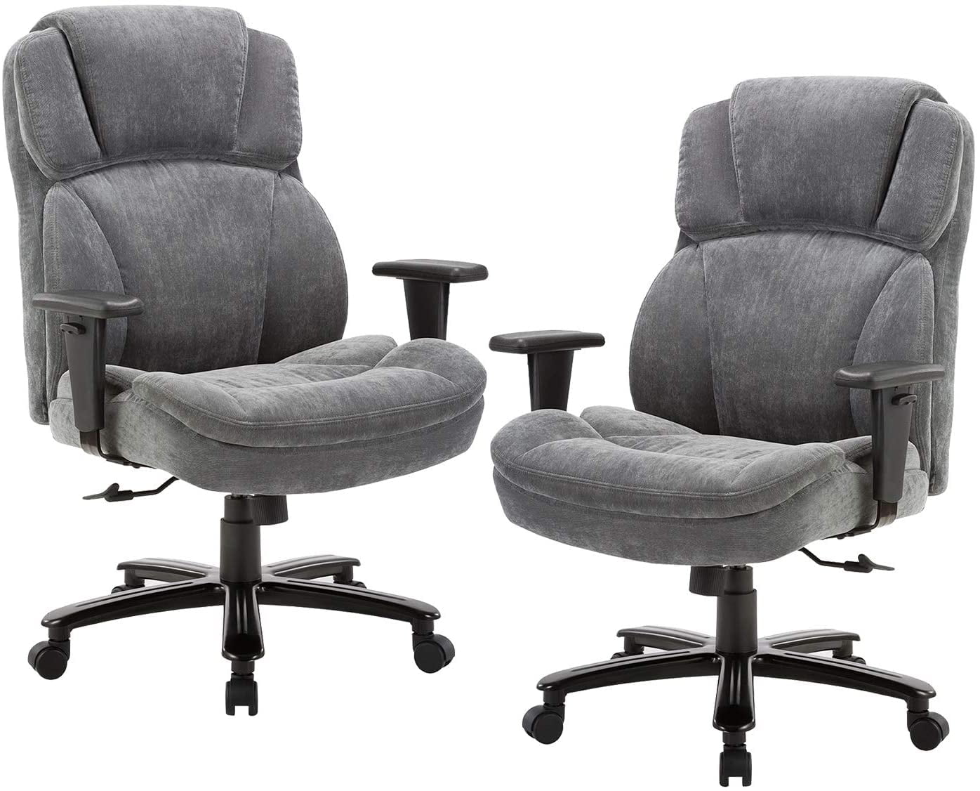 CLATINA Ergonomic Big & Tall Executive Office Chair with Fabric Upholstery 400lb 