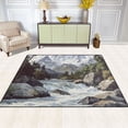 thumbnail image 2 of Yayeee Area Rugs for Living Room 6.7'x4.8' Indoor Non Slip Washable Bedroom Carpet, River and Mountains, 2 of 5