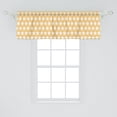 thumbnail image 2 of Ambesonne Yellow and White Window Valance, Retro Stars, 54" X 18", Apricot Cream, 2 of 3