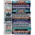 thumbnail image 1 of LHSHID 100th Birthday Gifts for Women 100th Birthday Blanket 100 Year Old Birthday Gifts for Granma Mom Wife Sister Birthday Gifts for Women Happy 100th Birthday Party Decorations 50x60in, 1 of 6