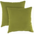 thumbnail image 3 of Jordan Manufacturing 18" x 18" Green Solid Outdoor Throw Pillow (Set of 2) - 18'' L x 18'' W x 4'' H, 3 of 5