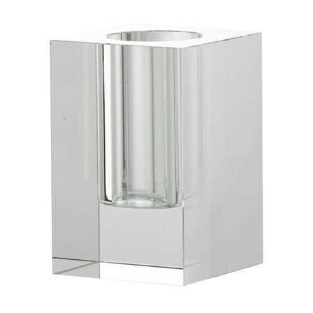 Transparent Rectangular Vase - 6" - Clear Finish