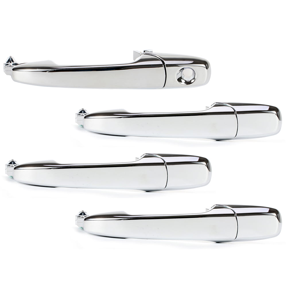 ECCPP Door Handles exterior Outer Driver Passenger Side For 2007-2012 for Ford Edge Flex for Lincoln MKX Chrome 4pcs 