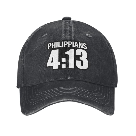 Philippians 4-13 Adult Adjustable Classic Washed Casquette Cap Hat Baseball Cap For Man For Woman