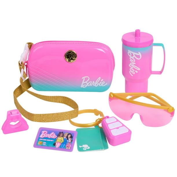Set de bolsos a la moda Just Play Barbie Trend de 8 piezas para niños a partir de 3 años