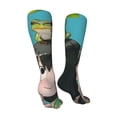 thumbnail image 3 of My Hero Academia Tsuyu Asui Womens Knee High Socks Casual Long Stockings 20 Inches Tube Socks Boot Midcalf Stocking, 3 of 8