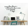 thumbnail image 4 of Every Love Story Is Beautiful Bedroom Wall Words Vinyl Decals Sticker Quotes 23x11-Inch Black, 4 of 6