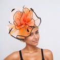 thumbnail image 2 of CAIXIA Fascinators Hat for Women Tea Party Headband Kentucky Derby Wedding Flower Cocktail Mesh Feathers Hair Clip, 2 of 8