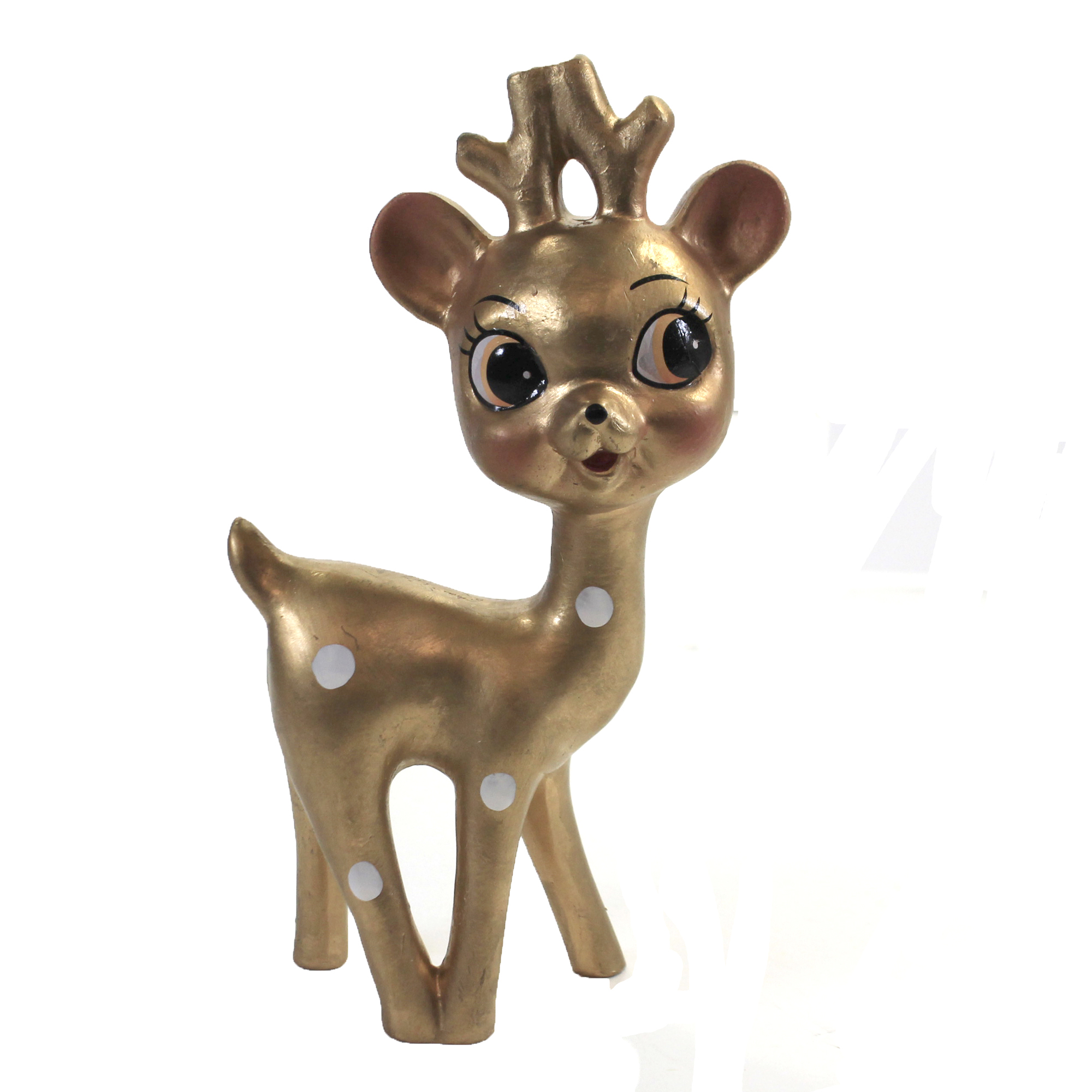 Christmas Retro Polka Dot Reindeer Vintage Deer Mid Century 1950S