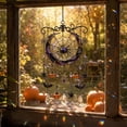 thumbnail image 4 of Voglyf Halloween Acrylic Suncatcher Wind Chime Hanging Ornament, Gothic Hanging Ornament With Pumpkin Bat Spider Crystal Charms, Window Pendant for Porch Bedroom Spooky Season Home Gift, 4 of 7