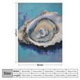 thumbnail image 4 of Fenyluxe Oyster Soft Cozy Printed Blanket & Throw for Travel All Seasons Long-Lasting - Lightweight Flannel Material 50x60in, 4 of 6