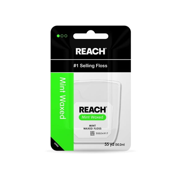 Reach Floss, Mint Waxed, 1 Roll (Pack of 4)