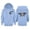 Sky Blue, variant on WOYY Toddler Girls Zip Up Hoodie Football Game Day Hooded Sweatshirt Casual Active Jacket