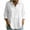 White, variant on BLVB Womens 3/4 Sleeve Tops V Neck Cotton Linen Peplum Blouse Button Collared Shirts for Women Business Casual
