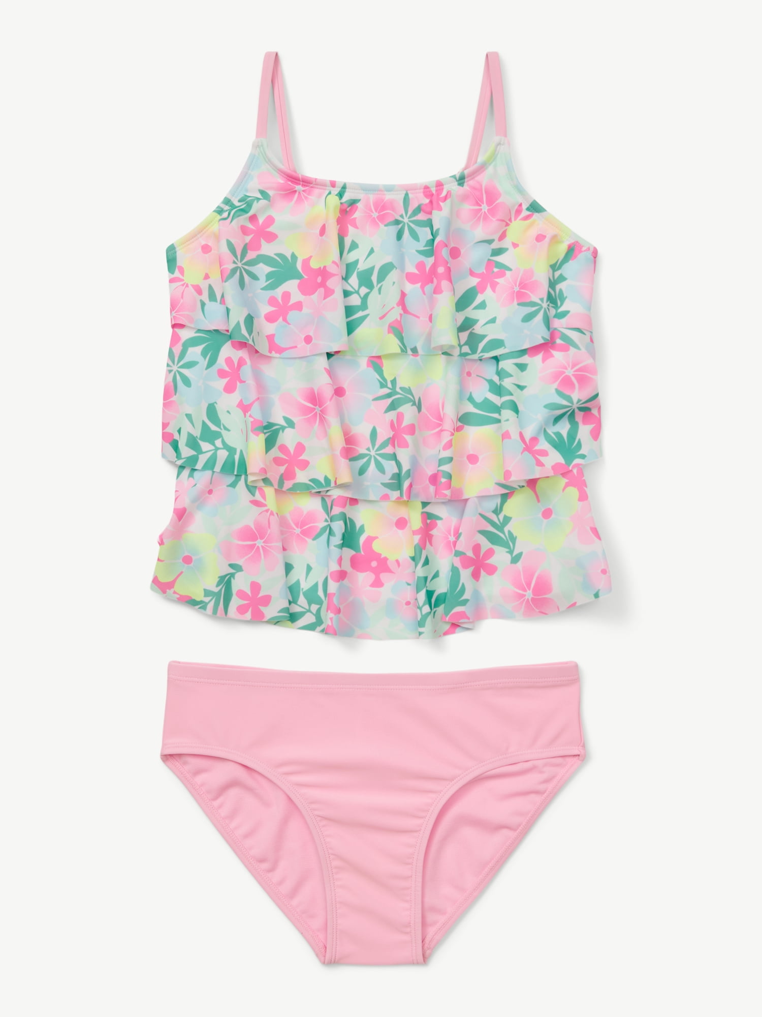 Justice Girls 2 piece Ruffle Tankini Swimsuit, sizes XS-XL