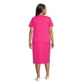 thumbnail image 3 of Terra & Sky Women's Plus Size One Pocket T-Shirt Dress, 0X-5X, 3 of 5