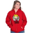 thumbnail image 4 of Retro Old School Dennis The Menace Unisex Plus Size Zip Hoodie Brisco Brands 4X, 4 of 5