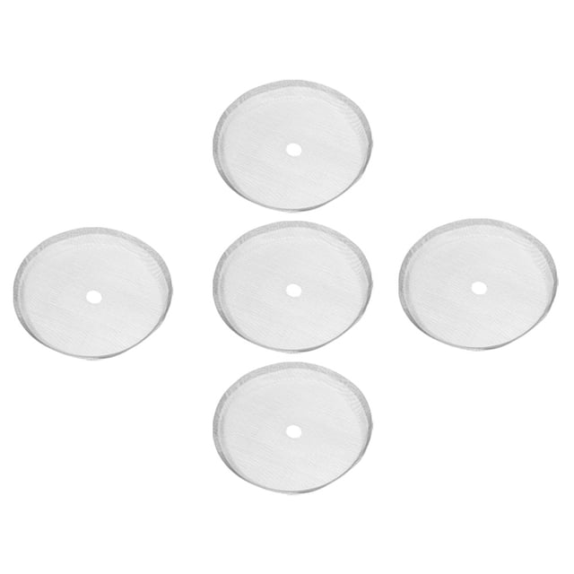 Dioche 5Pcs 80 Mesh Stainless Steel Filter Screen Replacement Durable Home And Coffee Shops Coffee Maker Accessories For 350ml French Press Coffee Maker