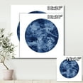 thumbnail image 4 of Designart ' Blue Space Galaxy Circle ' Modern Canvas Wall Art Print, 4 of 4
