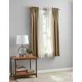 thumbnail image 2 of Mainstays Curtain and Sheers Set, 4 Panels, Tan, 27.5" W x 63” L, 2 of 10