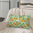 thumbnail image 4 of Plush Throw Pillow Covers, Tangerine Pillow Cases with Invisible Zipper, Breathable Microfiber Pillow Cases Standard Size for Sleeping Bedroom Sofa Living Room 20x30, 4 of 5