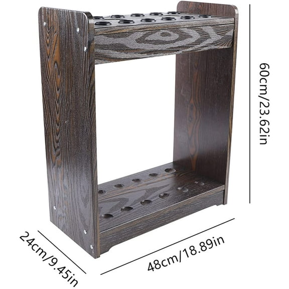 12 Cues Cue-Billiards Accessories Wood Rack Cue Organizer Waterproof Dustproof