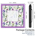 thumbnail image 2 of Floral Mahjong Mat with Rules, 31.5*31.5in Anti Slip American Mahjong Mat for Table, Noise Reduction, Neoprene Mah jongg Mats with Carrying Bag & 3 Dices, Mahjong Set Gift, Board Tile Games Mats, 2 of 7
