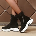 thumbnail image 2 of Womens Snow Boots Warm Thermal Heel Slipon Shoes Casual Snow Boots Breathable Winter Wedges Boots, 2 of 9