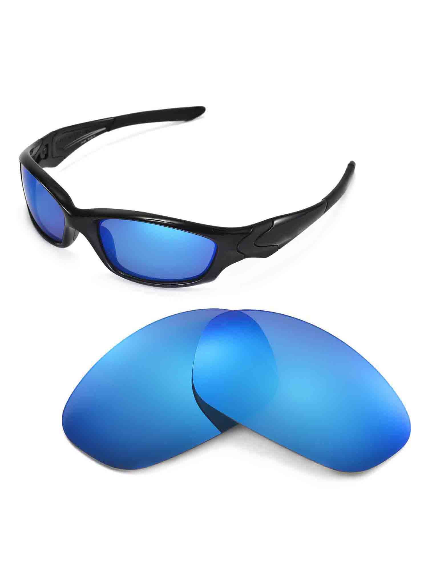 Walleva Ice Blue Replacement Lenses for Oakley Straight Jacket Sunglasses -  