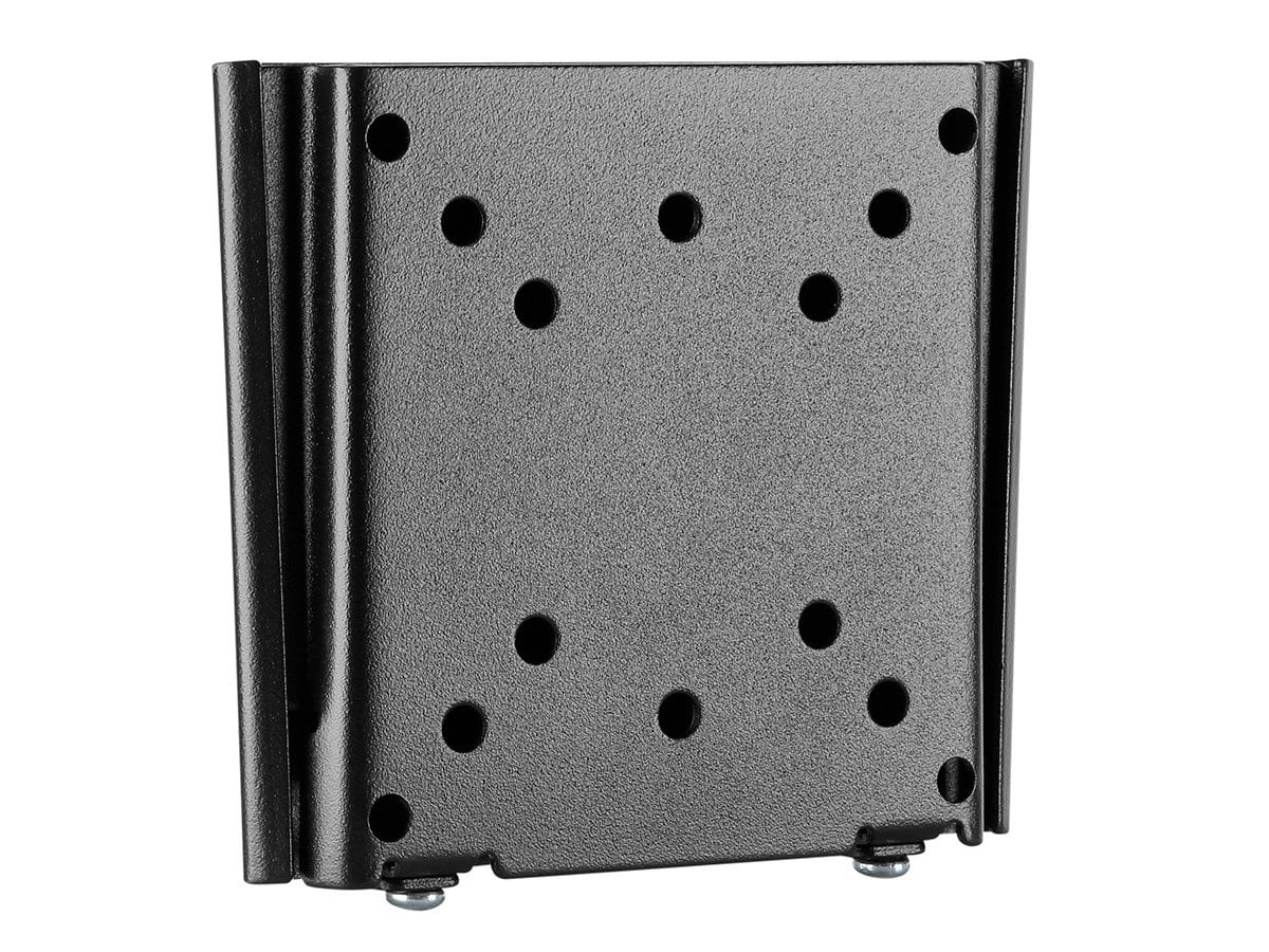 Monoprice Titan Series Fixed Mini Wall Mount For Small 13" - 27" Inch TVs Displays, Max 66 LBS. 75x75 to 100x100, Silver, RoHS Compliant