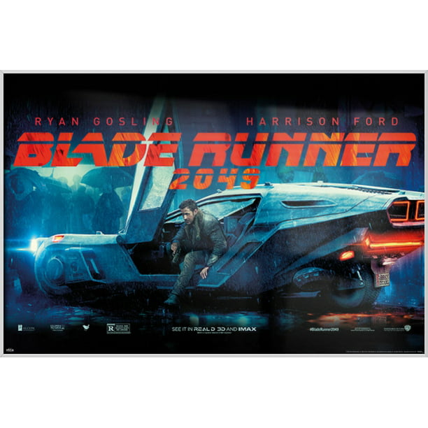 Blade Runner 49 Framed Movie Poster Print Ryan Gosling In Flying Car Size 36 X 24 Walmart Com Walmart Com