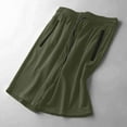 thumbnail image 5 of Summer Casual Shorts for Men solid color pocket summer ice silk drying running shorts Lightweight Mens Linen Shorts Army Green 3XL, 5 of 7