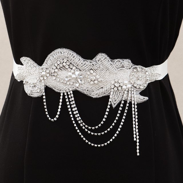 Accesorios para vestidos de novia Joyería Fotografía Accesorios para escenarios Faja Accesorios nupciales, Blanco