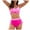 Pink, variant on BOBOGOJP Modest Swimsuits for Women 2026, High Waisted Bikini Sets Tummy Control, Tie Cut-Out Bathing Suits XXL for Size Yellow