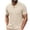 Khaki, variant on Mens Button Down Shirts Short Sleeve Hollow Out Knit Shirt Cuban Collar Casual Crochet Beach Summer Tops with Pocket Size M-3XL Khaki