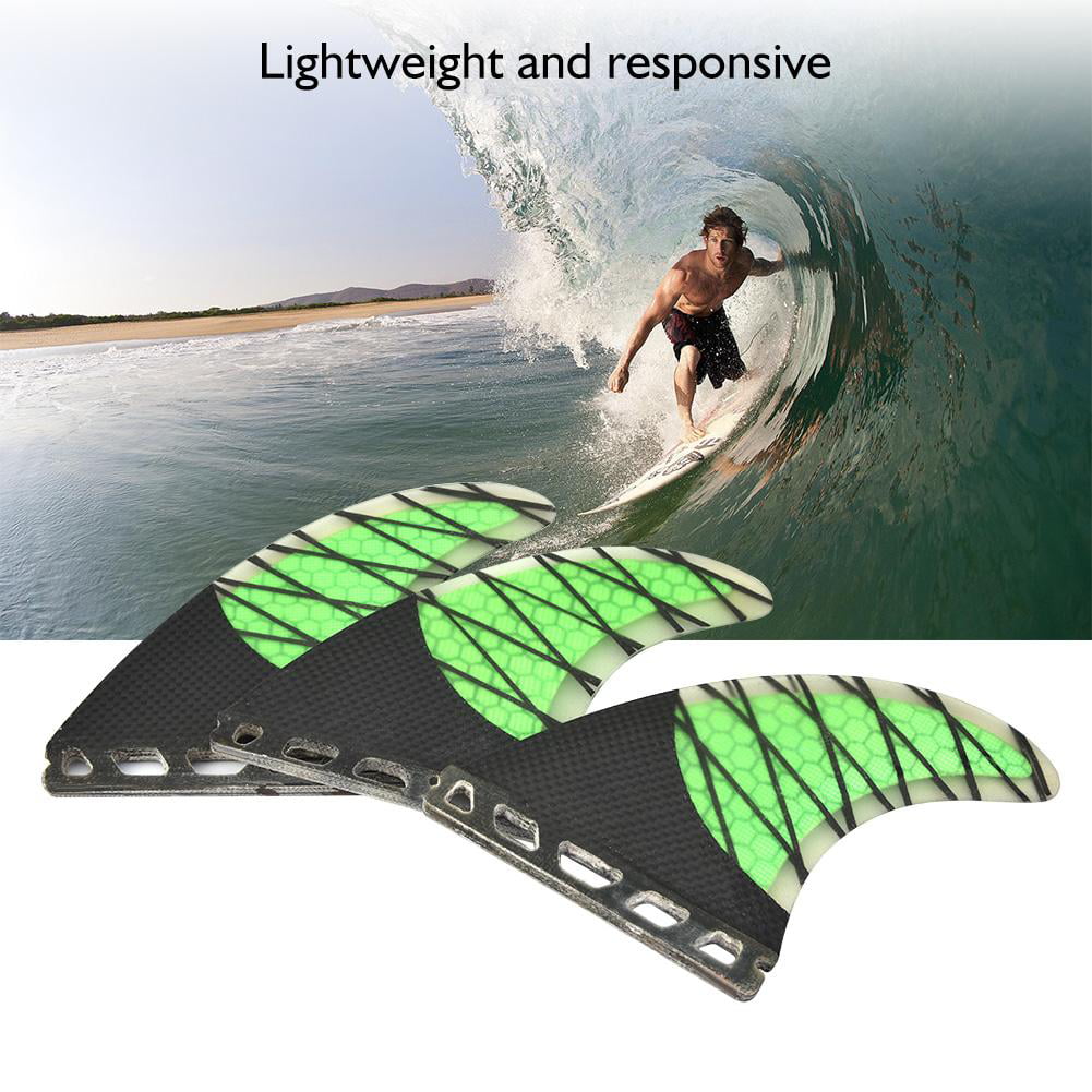 Carbon Tri Thruster Set Surfing Fin NEW G5 Size Futures Surfboard Fins FRP 